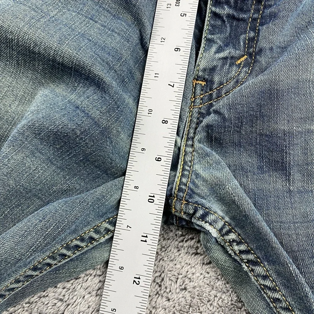 Levis 511 Slim Fit Straight Leg Jeans Mens 34x31 Green Blue Medium Wash Mid Rise